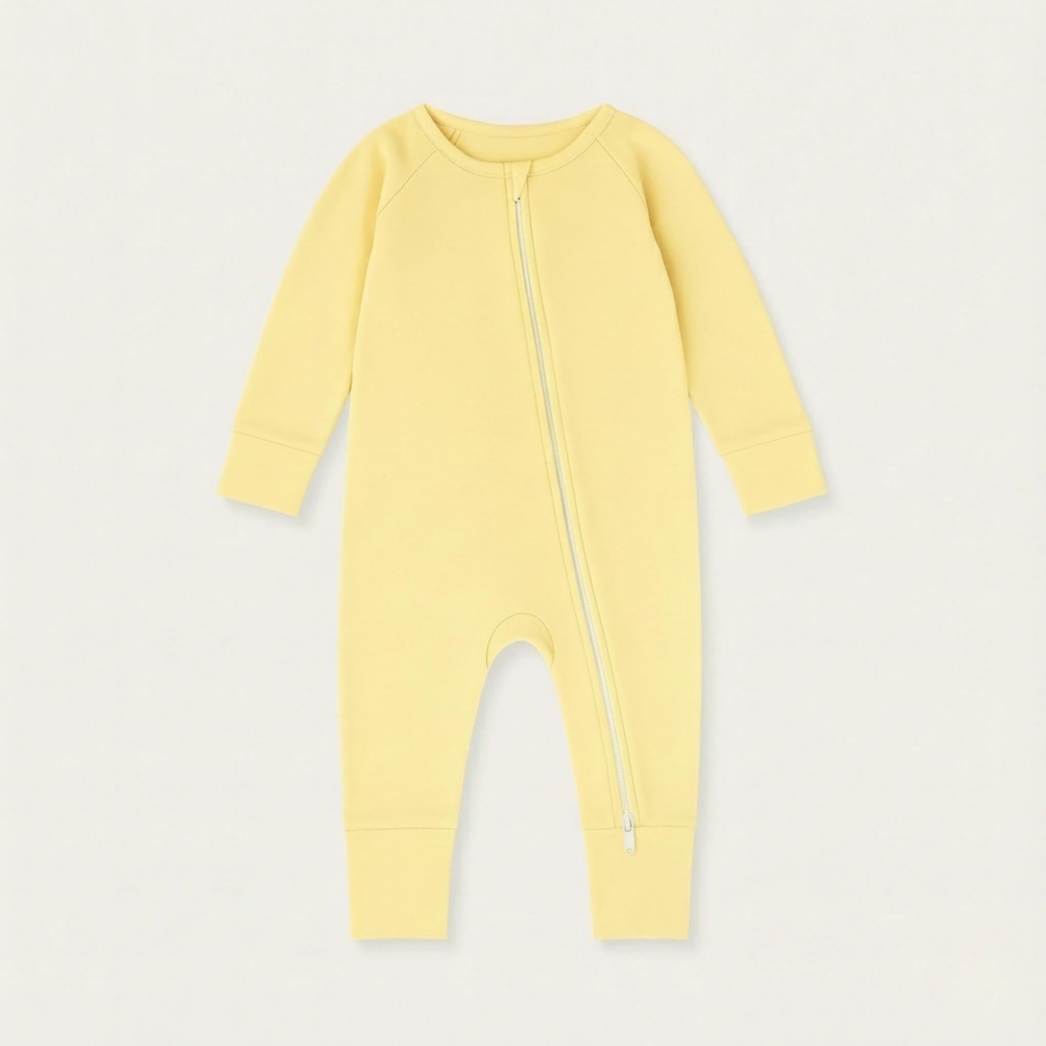 Yellow baby grow flat product only
