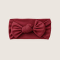 Maroon bamboo headband bow