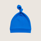 Deep Blue Bamboo Baby Hat Front