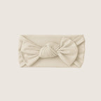 Light brown newborn bamboo baby bow