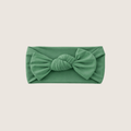 Green bamboo baby bow