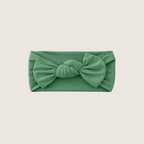 Green bamboo baby bow
