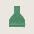 Green bamboo baby hat back