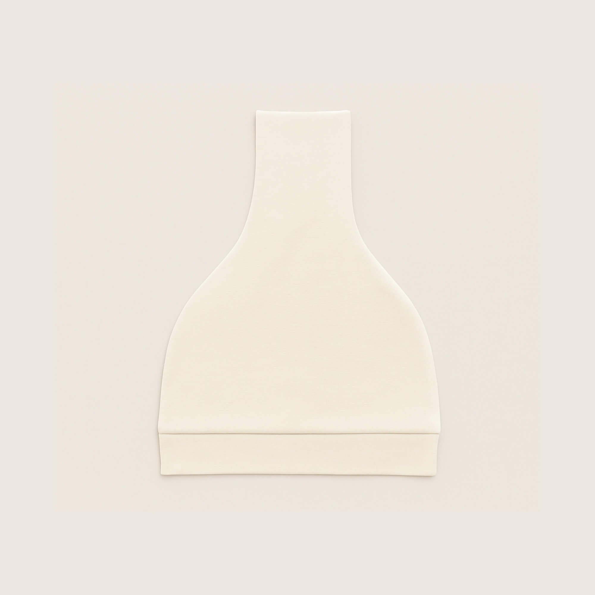 off white newborn baby hat back