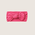 Newborn baby pink knotted bow front