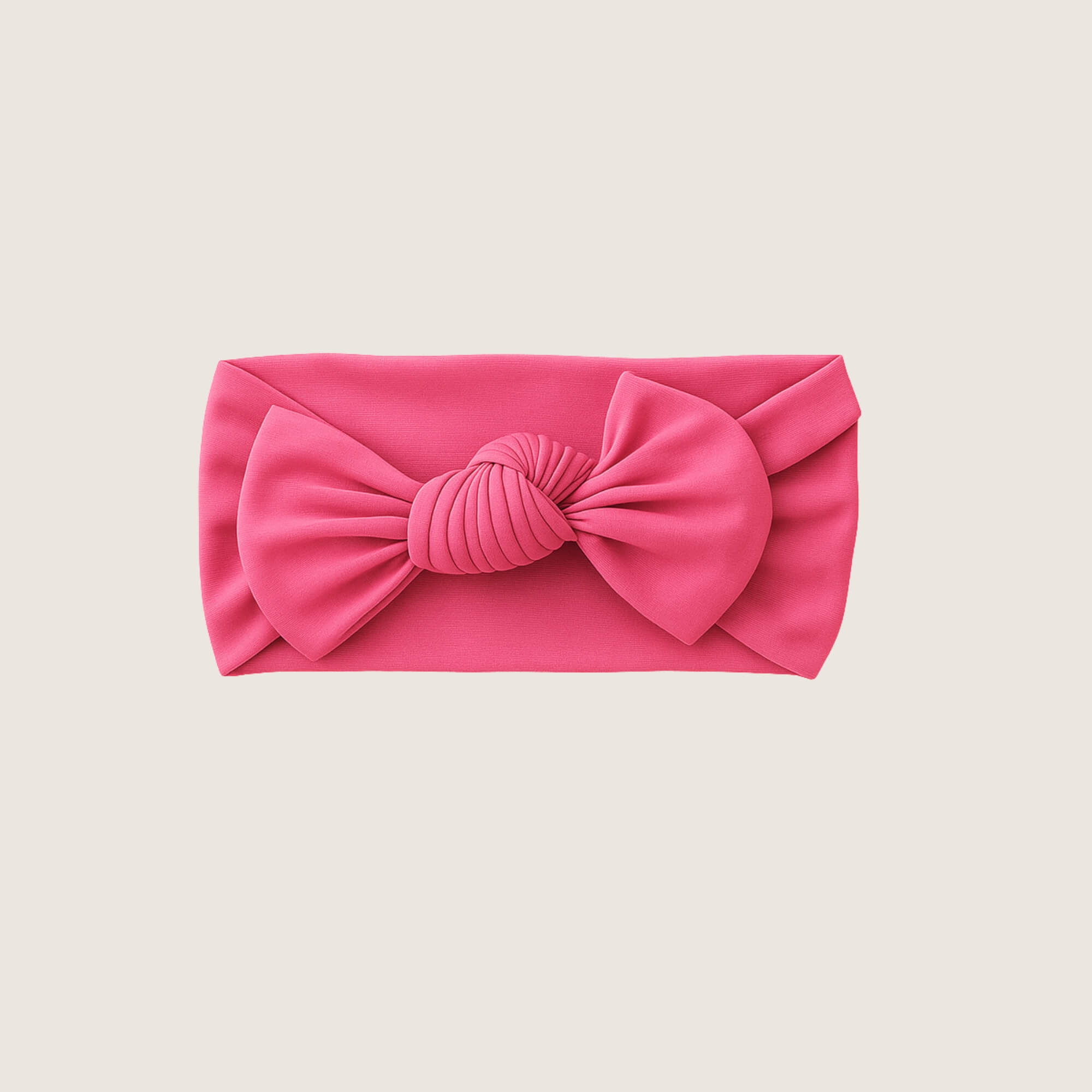 Newborn baby pink knotted bow front