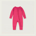 pink bamboo babygrow 