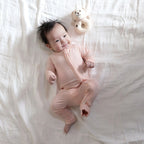 Luxe Bamboo Baby Grow | Rosy Glow