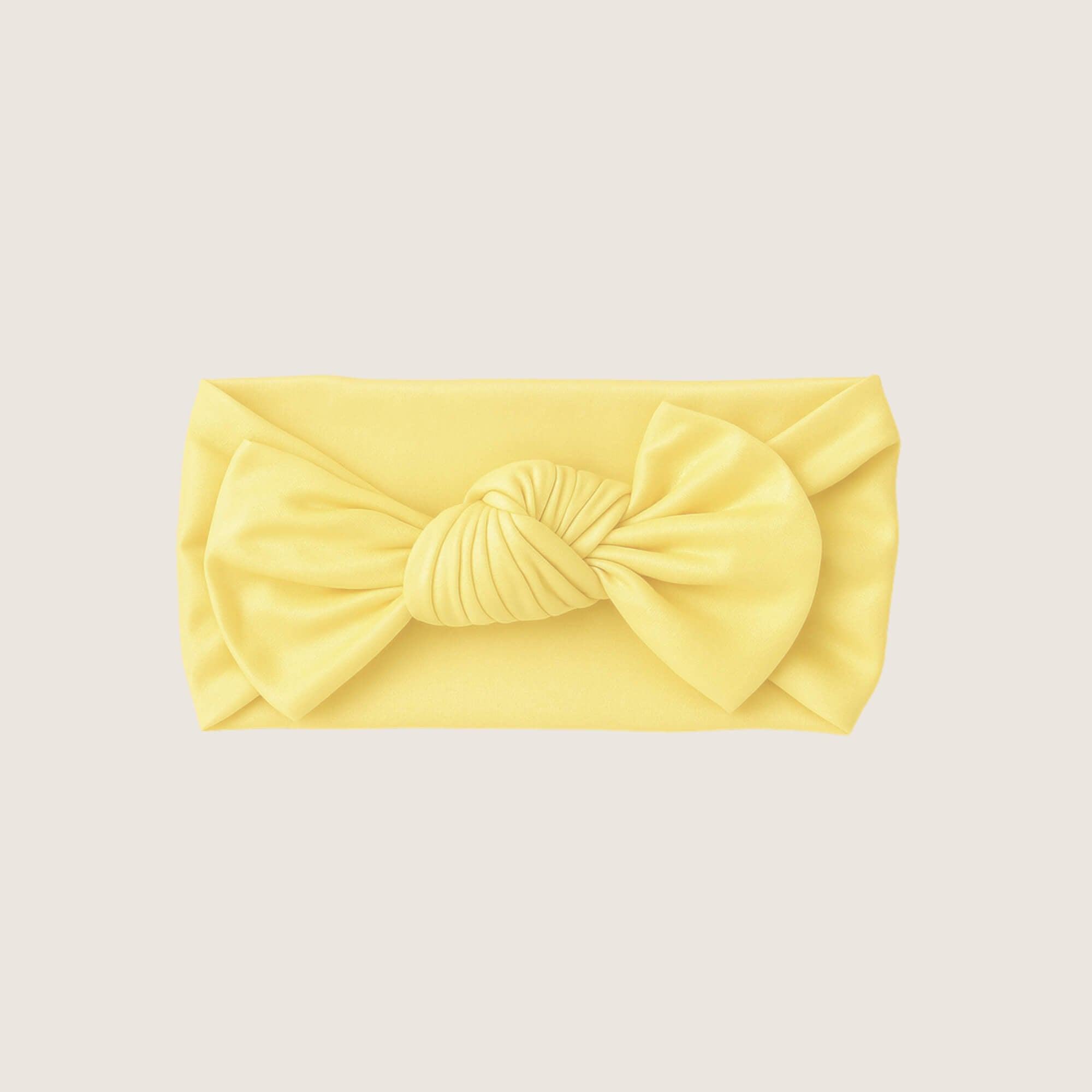 yellow bamboo baby bow front